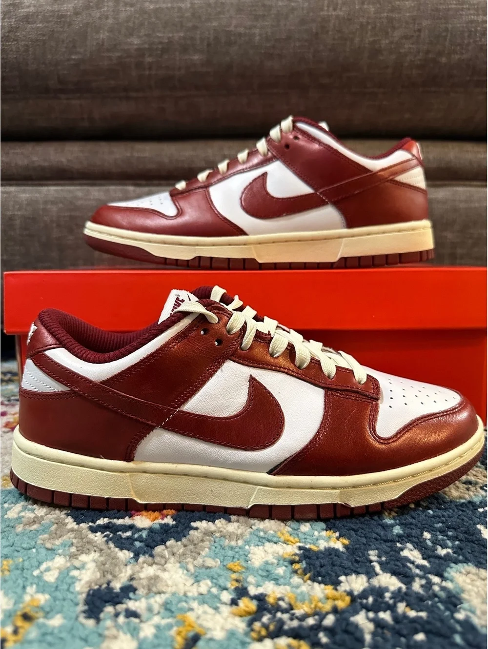 Size 8.5 - Nike Women’s Dunk Premium Low “Vintage Red”